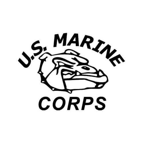 U. S. Marine Corps Bulldog Military Vinyl Sticker