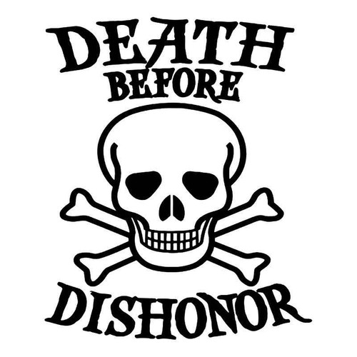 Usmc Death Dishonor 1 Vinyl Sticker