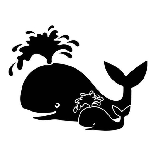 Whale 1857 Vinyl Sticker