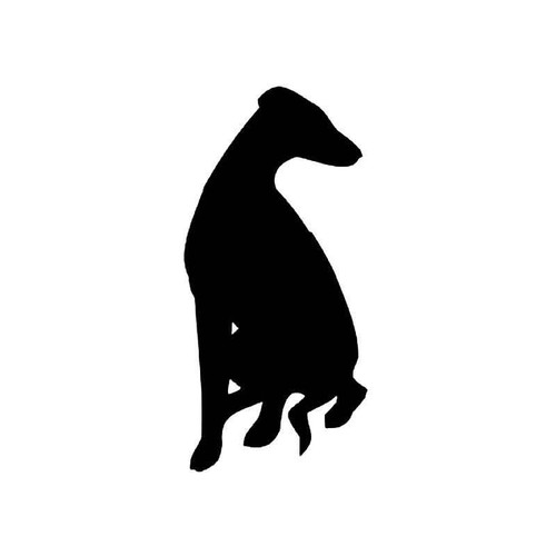 Whippet Hound Dog 2 Vinyl Sticker