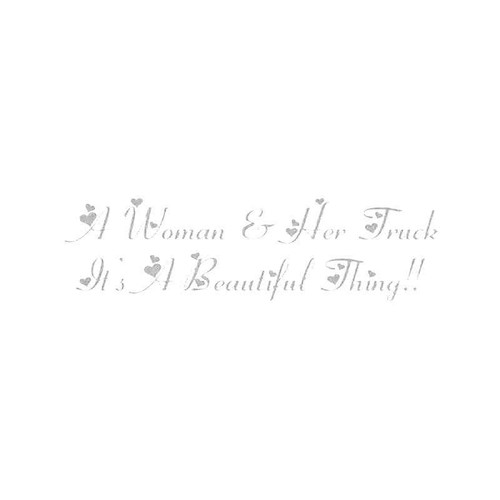 Woman Beautiful Quote Vinyl Sticker