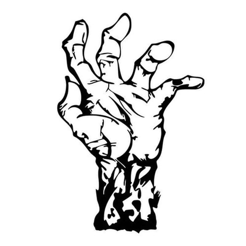 Zombie Hand 542 Vinyl Sticker
