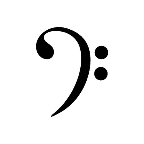 Bass Clef S Decal