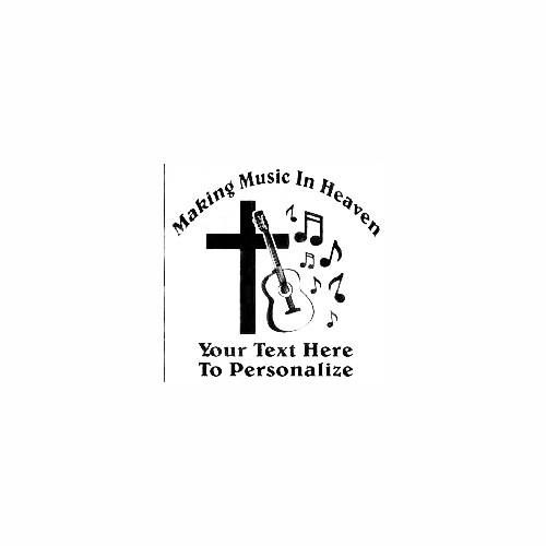 Cross with Guitar Memorial Decal
Size option will determine the size from the longest side
Industry standard high performance calendared vinyl film
Cut from Oracle 651 2.5 mil
Outdoor durability is 7 years
Glossy surface finish