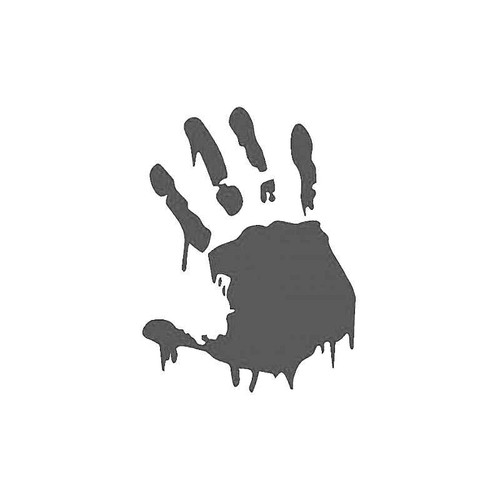 Bloody Hand Decal