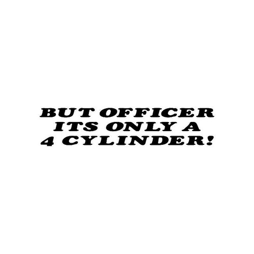 But Officer Logo Jdm Decal