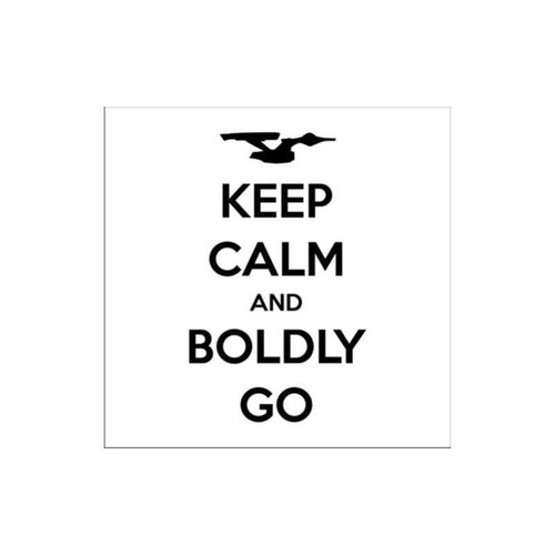 Star Trek Keep Calm And Boldly Go Decal