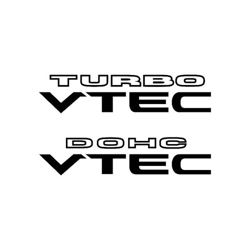 Dohc Turbo Vtec Logo Jdm Decal