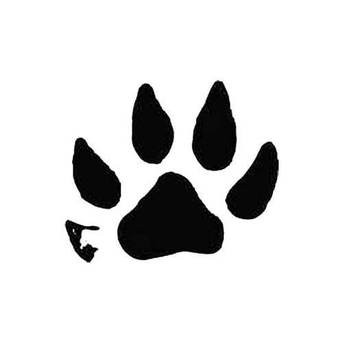 Mink Paw Print Tracks S Decal