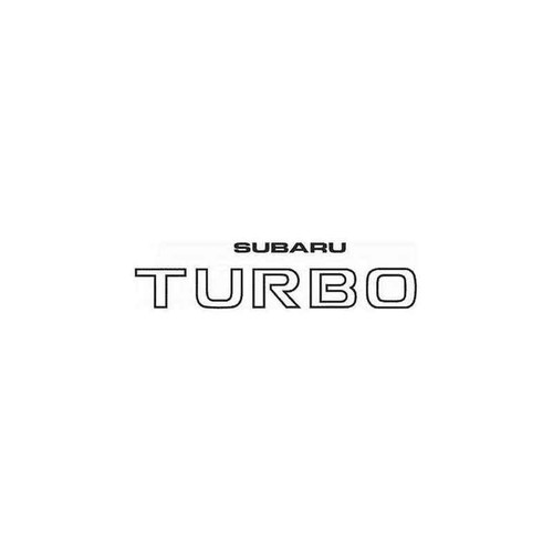 Subaru Turbo Decal