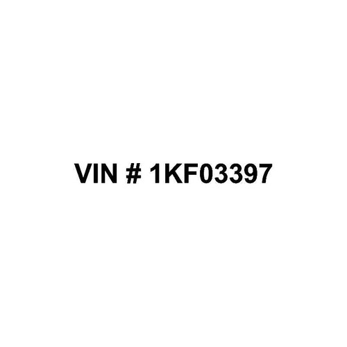 Vin Numbers Decal