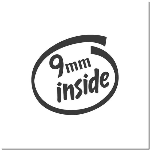 9Mm Vinyl Decal Sticker
Size option will determine the size from the longest side
Industry standard high performance calendared vinyl film
Cut from Oracle 651 2.5 mil
Outdoor durability is 7 years
Glossy surface finish