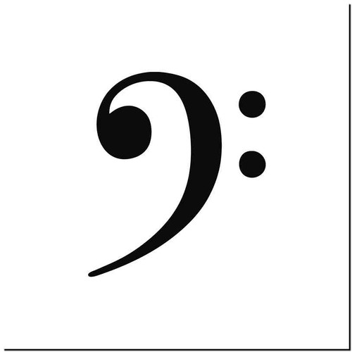 Bass Clef Bass Clef Vinyl Decal Sticker
Size option will determine the size from the longest side
Industry standard high performance calendared vinyl film
Cut from Oracle 651 2.5 mil
Outdoor durability is 7 years
Glossy surface finish