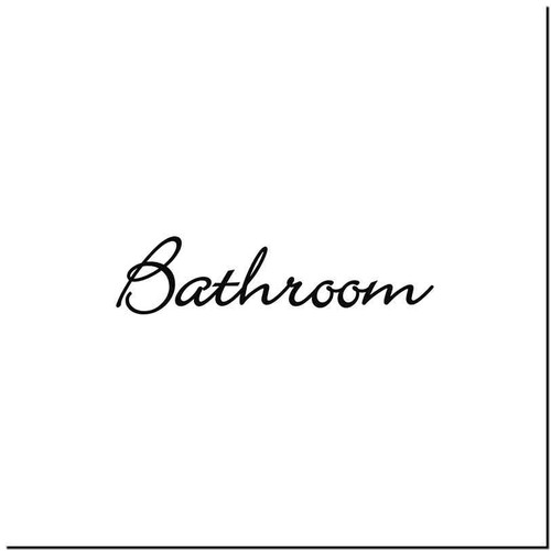 Home Bathroom Vinyl Decal Sticker
Size option will determine the size from the longest side
Industry standard high performance calendared vinyl film
Cut from Oracle 651 2.5 mil
Outdoor durability is 7 years
Glossy surface finish