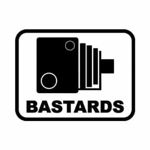 Bastards Traffic Camera Japanese JDM Decal Sticker 2

Size option will determine the size from the longest side
Industry standard high performance calendared vinyl film
Cut from Oracle 651 2.5 mil
Outdoor durability is 7 years
Glossy surface finish