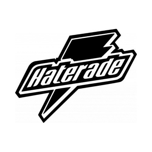 Haterade Gatorade JDM Japanese Vinyl Decal Sticker

Size option will determine the size from the longest side
Industry standard high performance calendared vinyl film
Cut from Oracle 651 2.5 mil
Outdoor durability is 7 years
Glossy surface finish