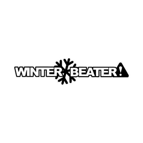 Winter Beater JDM Japanese Vinyl Decal Sticker 1

Size option will determine the size from the longest side
Industry standard high performance calendared vinyl film
Cut from Oracle 651 2.5 mil
Outdoor durability is 7 years
Glossy surface finish