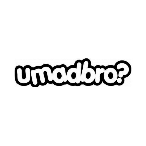 You Mad Bro JDM Japanese Vinyl Decal Sticker 1

Size option will determine the size from the longest side
Industry standard high performance calendared vinyl film
Cut from Oracle 651 2.5 mil
Outdoor durability is 7 years
Glossy surface finish