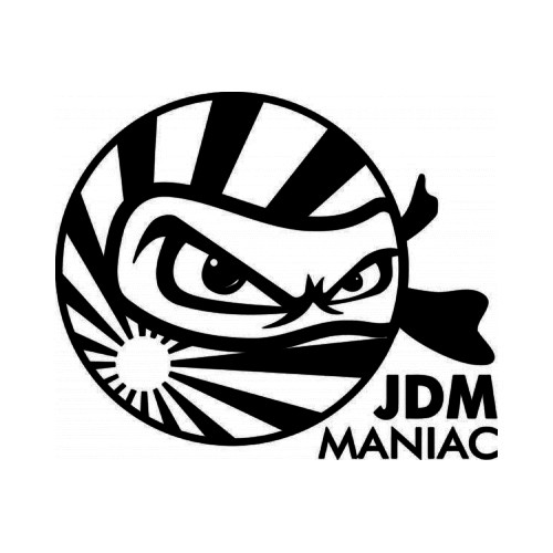 JDM Maniac Ninja Rising Sun Japanese Vinyl Decal Sticker

Size option will determine the size from the longest side
Industry standard high performance calendared vinyl film
Cut from Oracle 651 2.5 mil
Outdoor durability is 7 years
Glossy surface finish