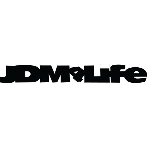 JDM Life JDM Car Vinyl Sticker Decal

Size option will determine the size from the longest side
Industry standard high performance calendared vinyl film
Cut from Oracle 651 2.5 mil
Outdoor durability is 7 years
Glossy surface finish