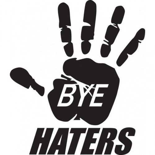 Bye Haters JDM Car Vinyl Sticker Decal

Size option will determine the size from the longest side
Industry standard high performance calendared vinyl film
Cut from Oracle 651 2.5 mil
Outdoor durability is 7 years
Glossy surface finish