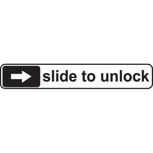 Slide To Unlock JDM Car Vinyl Sticker Decal

Size option will determine the size from the longest side
Industry standard high performance calendared vinyl film
Cut from Oracle 651 2.5 mil
Outdoor durability is 7 years
Glossy surface finish