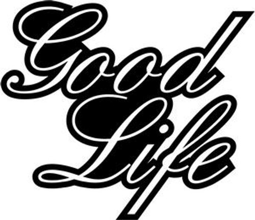 Good Life JDM Decal  Style 1

Size option will determine the size from the longest side
Industry standard high performance calendared vinyl film
Cut from Oracle 651 2.5 mil
Outdoor durability is 7 years
Glossy surface finish