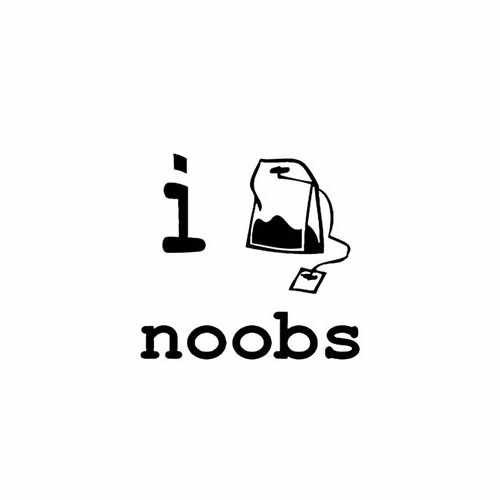 I Teabag Noobs  Vinyl Decal Sticker

Size option will determine the size from the longest side
Industry standard high performance calendared vinyl film
Cut from Oracle 651 2.5 mil
Outdoor durability is 7 years
Glossy surface finish