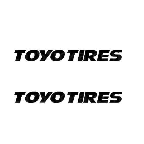 Toyo Tires Sticker Made from only the best quality vinyl Glossy Outdoor lifespan 5 -7 years Indoor lifespan is much longer Easy application