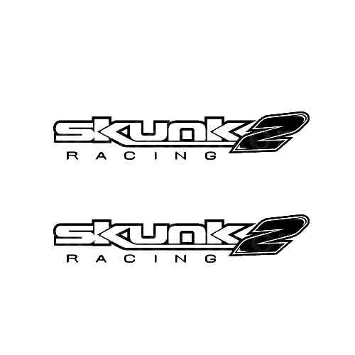 Skunk2 (B) Sticker Made from only the best quality vinyl Glossy Outdoor lifespan 5 -7 years Indoor lifespan is much longer Easy application