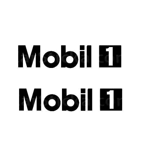 Mobil1 Sticker Made from only the best quality vinyl Glossy Outdoor lifespan 5 -7 years Indoor lifespan is much longer Easy application