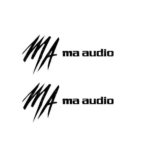 MA Audio Sticker Made from only the best quality vinyl Glossy Outdoor lifespan 5 -7 years Indoor lifespan is much longer Easy application