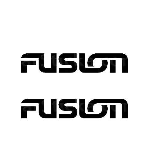 Fusion Audio Sticker Made from only the best quality vinyl Glossy Outdoor lifespan 5 -7 years Indoor lifespan is much longer Easy application