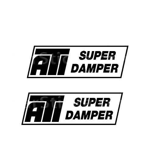 ATI Super Damper Sticker Made from only the best quality vinyl Glossy Outdoor lifespan 5 -7 years Indoor lifespan is much longer Easy application