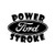 Ford Powerstroke Stacked  Vinyl Decal High glossy, premium 3 mill vinyl, with a life span of 5 - 7 years!