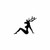 Mudflap Antler Girl  ver.2 Vinyl Decal High glossy, premium 3 mill vinyl, with a life span of 5 - 7 years!