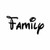 familia 6_ Black Vinyl Decal Sticker <div> High glossy, premium 3 mill vinyl, with a life span of 5 – 7 years! </div>