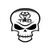 Toyota TRD Skull  Vinyl Decal High glossy, premium 3 mill vinyl, with a life span of 5 - 7 years!