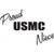 Proud USMC Niece    Vinyl Decal High glossy, premium 3 mill vinyl, with a life span of 5 - 7 years!