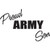 Proud Army Son    Vinyl Decal High glossy, premium 3 mill vinyl, with a life span of 5 - 7 years!
