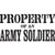 Property Of An Army Soldier    Vinyl Decal High glossy, premium 3 mill vinyl, with a life span of 5 - 7 years!