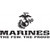 Marines The Few The Proud    Vinyl Decal High glossy, premium 3 mill vinyl, with a life span of 5 - 7 years!