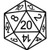 D20 Dice  Vinyl Decal <div> High glossy, premium 3 mill vinyl, with a life span of 5 – 7 years! </div>