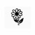 Daisy Flower 6_ Black Vinyl Decal Sticker <div> High glossy, premium 3 mill vinyl, with a life span of 5 – 7 years! </div>