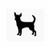 Chihuahua Dog 6_ Black Vinyl Decal Sticker <div> High glossy, premium 3 mill vinyl, with a life span of 5 – 7 years! </div>