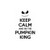 Saying keep calm and be the pumpkin king  decal High glossy, premium 3 mill vinyl, with a life span of 5 - 7 years!