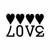 Saying love hearts decal High glossy, premium 3 mill vinyl, with a life span of 5 - 7 years!