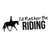 I`d Rather Be Riding Horses Vinyl Decal - English High glossy, premium 3 mill vinyl, with a life span of 5 - 7 years!