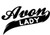 Avon Lady Vinyl Decal High glossy, premium 3 mill vinyl, with a life span of 5 - 7 years!