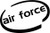 Air Force Oval Vinyl Decal High glossy, premium 3 mill vinyl, with a life span of 5 - 7 years!